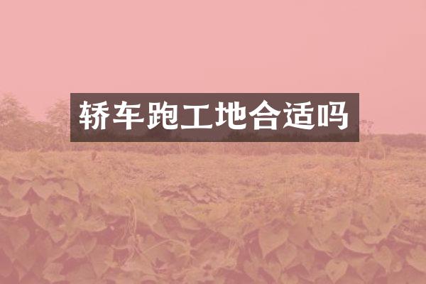 轿车跑工地合适吗