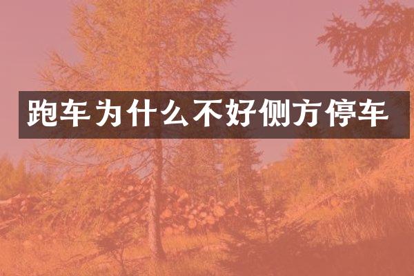 跑车为什么不好侧方停车