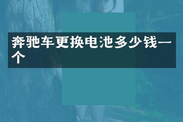奔驰车更换电池多少钱一个