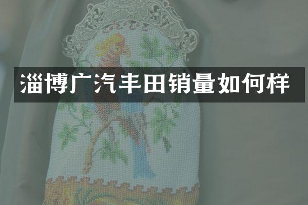 淄博广汽丰田销量如何样