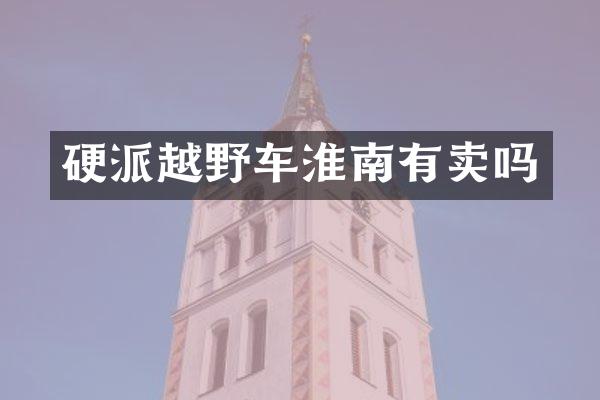 硬派越野车淮南有卖吗