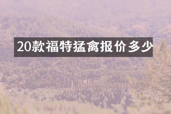 20款福特猛禽报价多少