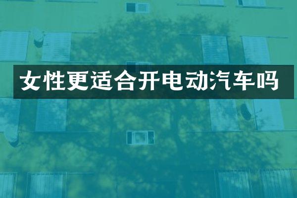 女性更适合开电动汽车吗
