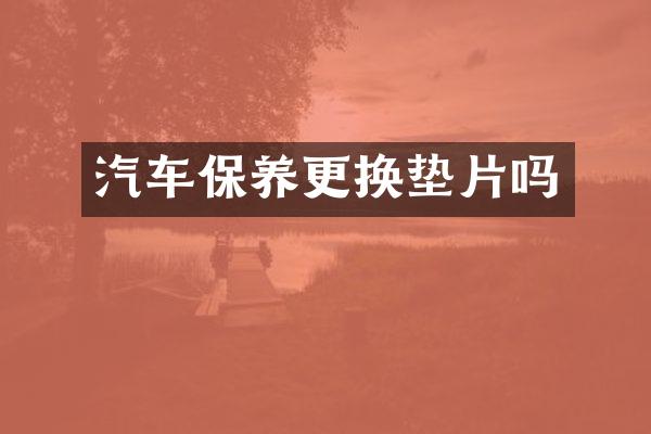 汽车保养更换垫片吗