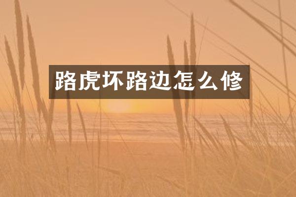 路虎坏路边怎么修