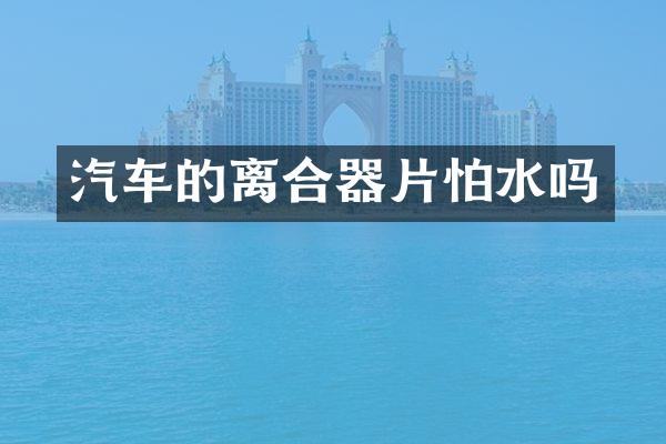 汽车的离合器片怕水吗