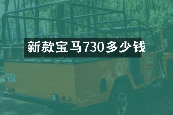 新款宝马730多少钱