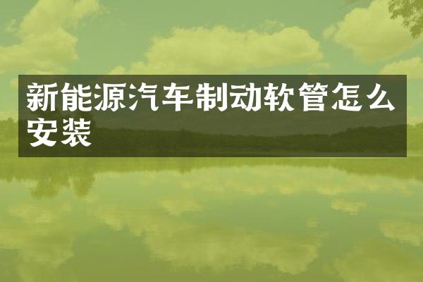 新能源汽车制动软管怎么安装