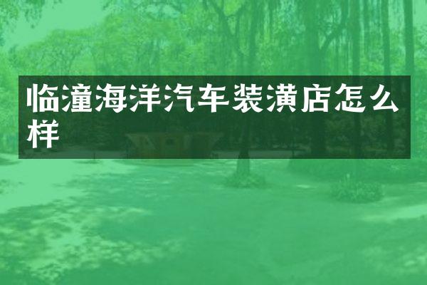 临潼海洋汽车装潢店怎么样