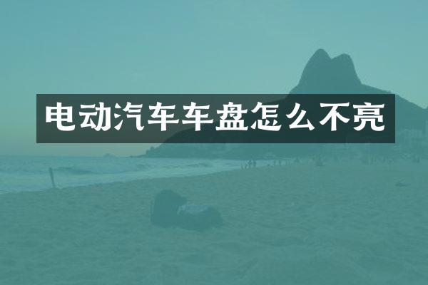 电动汽车车盘怎么不亮