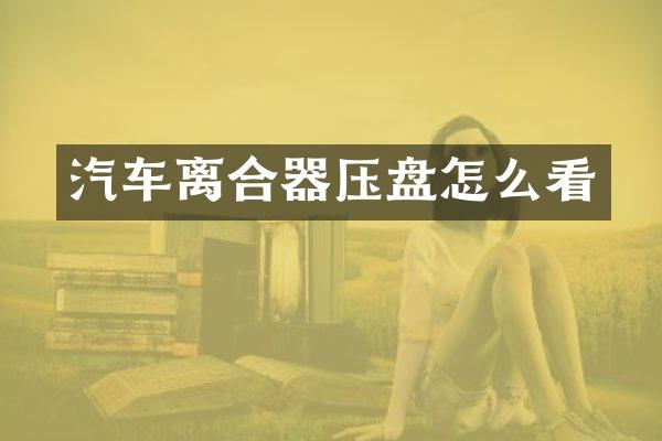 汽车离合器压盘怎么看