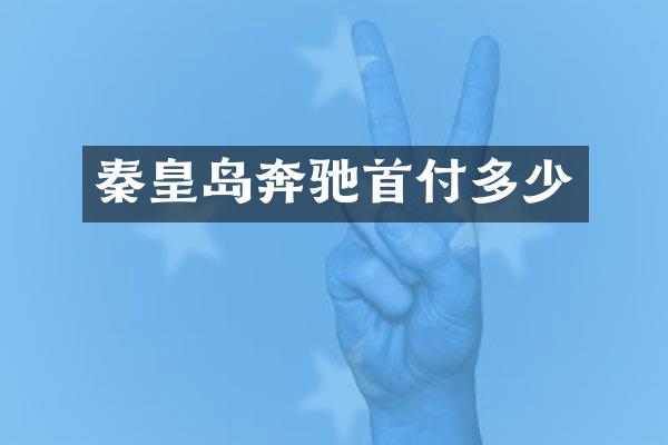 秦皇岛奔驰首付多少