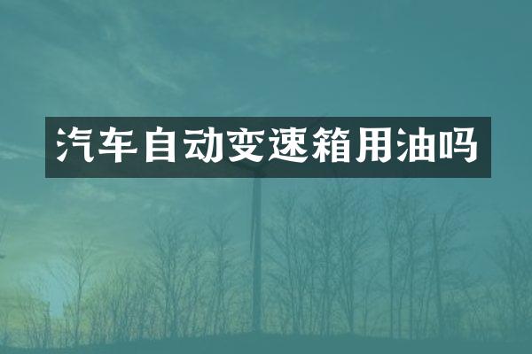 汽车自动变速箱用油吗