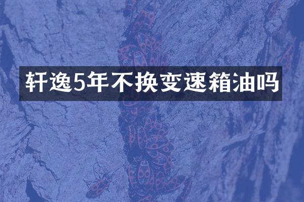 轩逸5年不换变速箱油吗