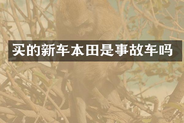 买的新车本田是事故车吗