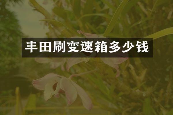 丰田刷变速箱多少钱