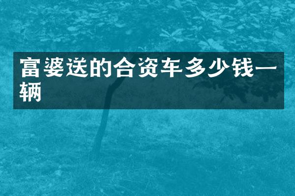 送的合资车多少钱一辆