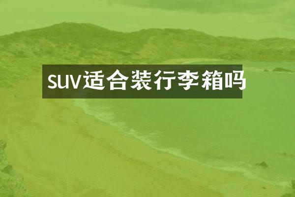 suv适合装行李箱吗