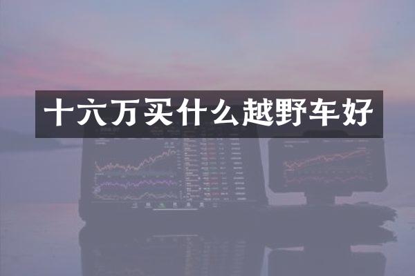 十六万越野车好