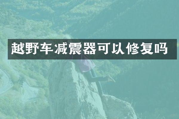 越野车减震器可以修复吗