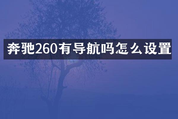 奔驰260有导航吗怎么设置