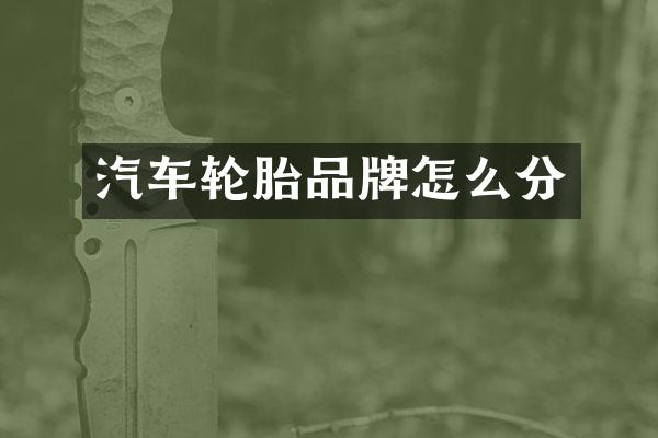 汽车轮胎品牌怎么分