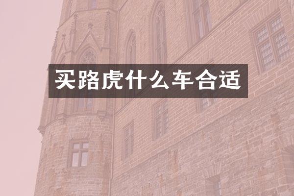 买路虎什么车合适