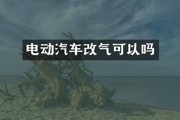 电动汽车改气可以吗