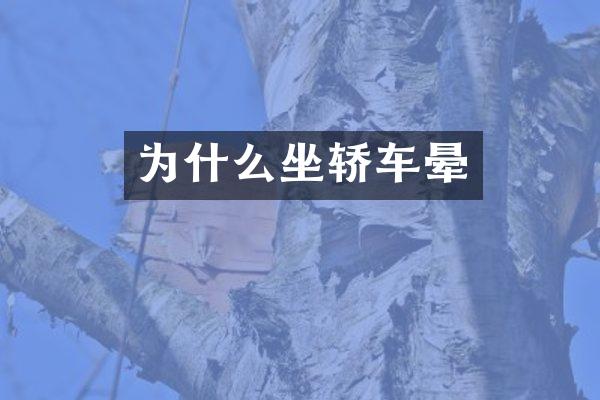 为什么坐轿车晕