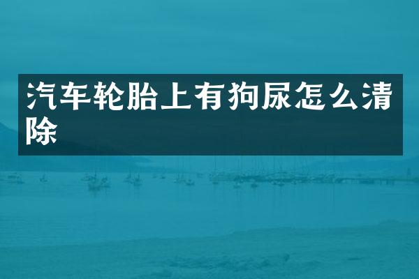 汽车轮胎上有狗尿怎么清除