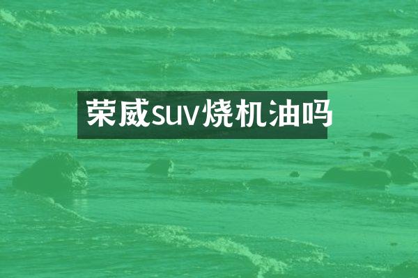 荣威suv烧机油吗