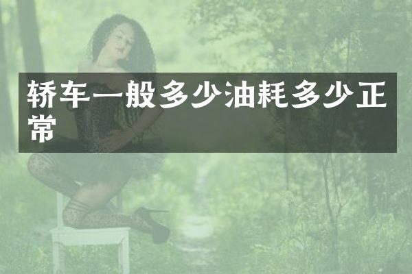 轿车一般多少油耗多少正常