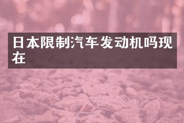 日本限制汽车发动机吗现在