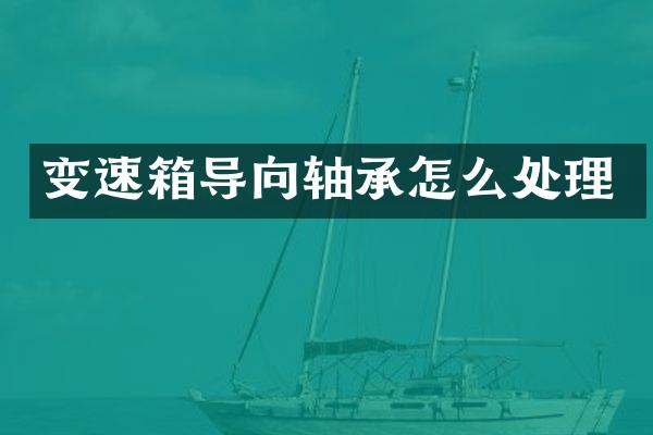 变速箱导向轴承怎么处理