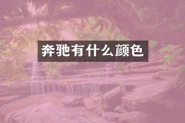 奔驰有什么颜色