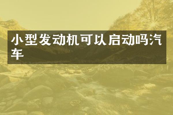 小型发动机可以启动吗汽车