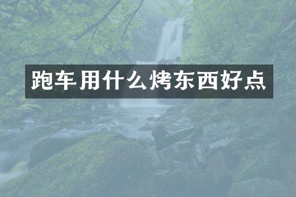 跑车用什么烤东西好点