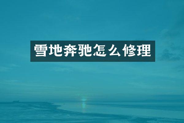 雪地奔驰怎么修理