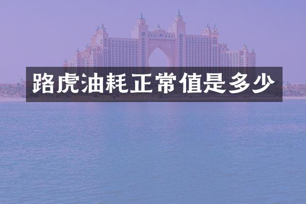 路虎油耗正常值是多少