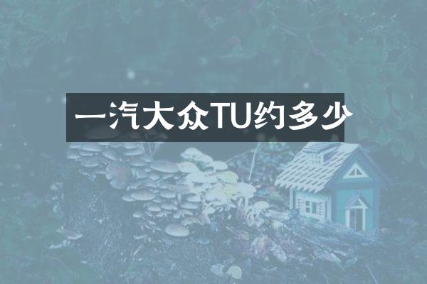 一汽大众TU约多少