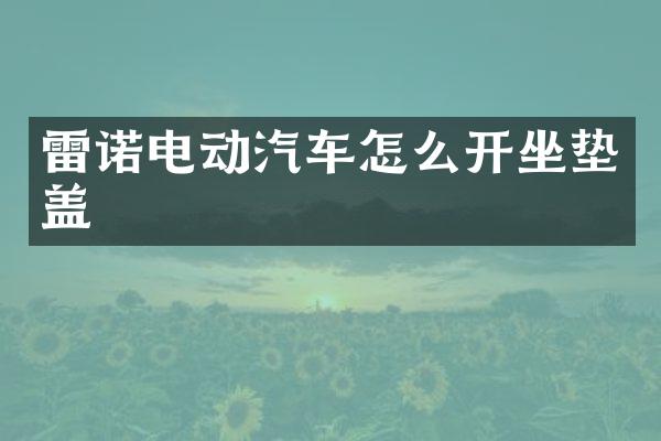 雷诺电动汽车怎么开坐垫盖
