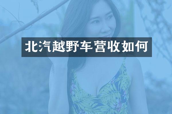 北汽越野车营收如何