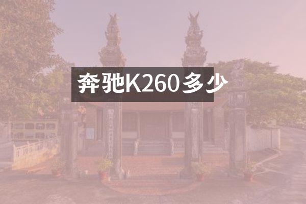 奔驰K260多少