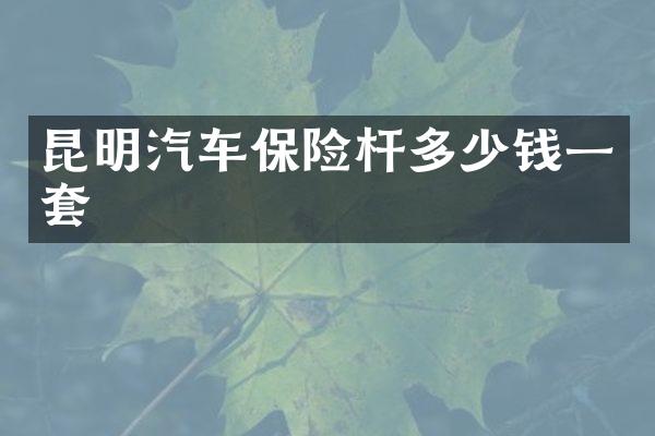 昆明汽车保险杆多少钱一套