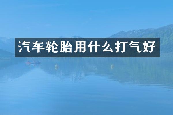 汽车轮胎用什么打气好