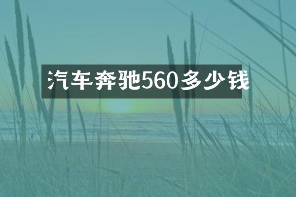 汽车奔驰560多少钱