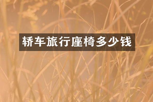 轿车旅行座椅多少钱