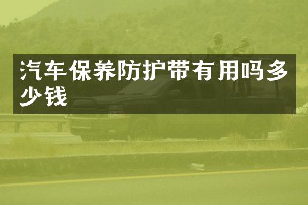 汽车保养防护带有用吗多少钱