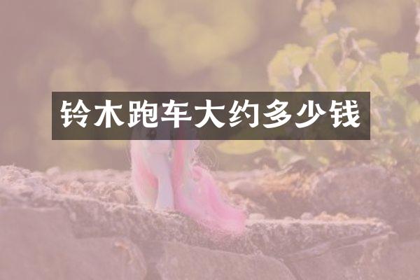 铃木跑车大约多少钱