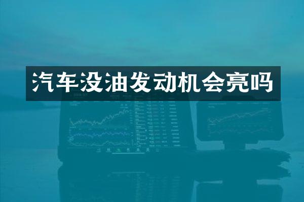 汽车没油发动机会亮吗